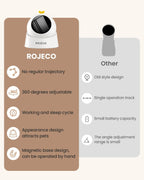 ROJECO Auto Laser Cat Toy - Random Motion Track, Magnetic 360 degrees Base, Run Quiet,Rechargeable with 1000mAh Battery, Auto Sleep & 3 Speed Modes, Safe for Cats,Interactive Cat Gifts Toys for Bored Indoor - Image 9