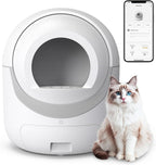 Securely sealed white cat litter liner bag preventing spills and odors