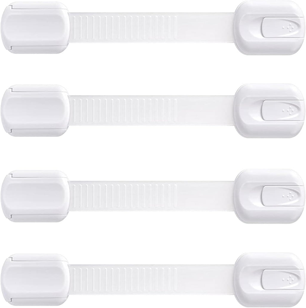 Booboo child proof refrigerator lock 4 pack front view