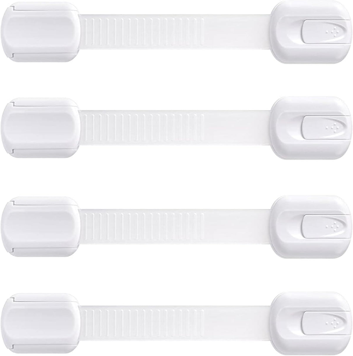 Booboo child proof refrigerator lock 4 pack front view