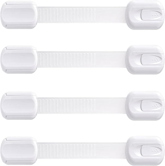 Booboo child proof refrigerator lock 4 pack front view