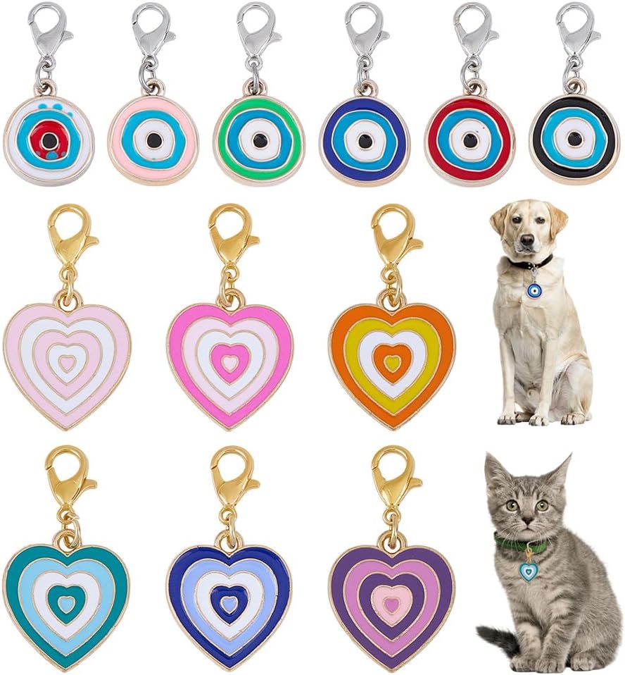 Assorted 12 piece evil eye pendant collection