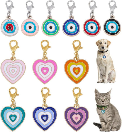 Assorted 12 piece evil eye pendant collection