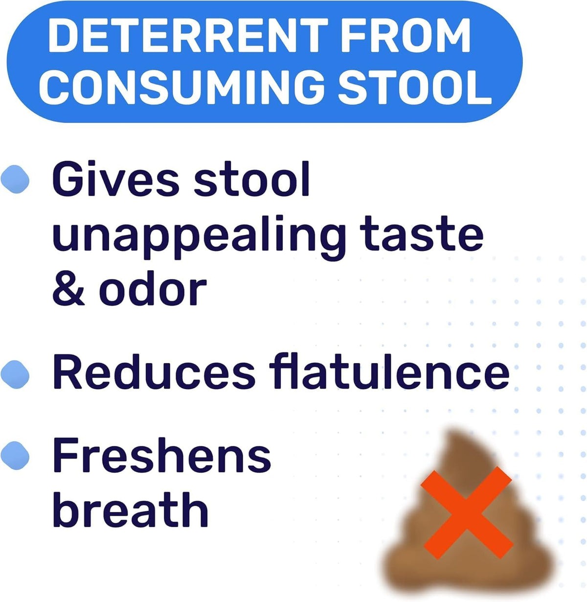 PawfectChew 120 count bottle for dog stool eating habits