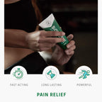 Topical menthol gel packaging details with directions and safety warnings