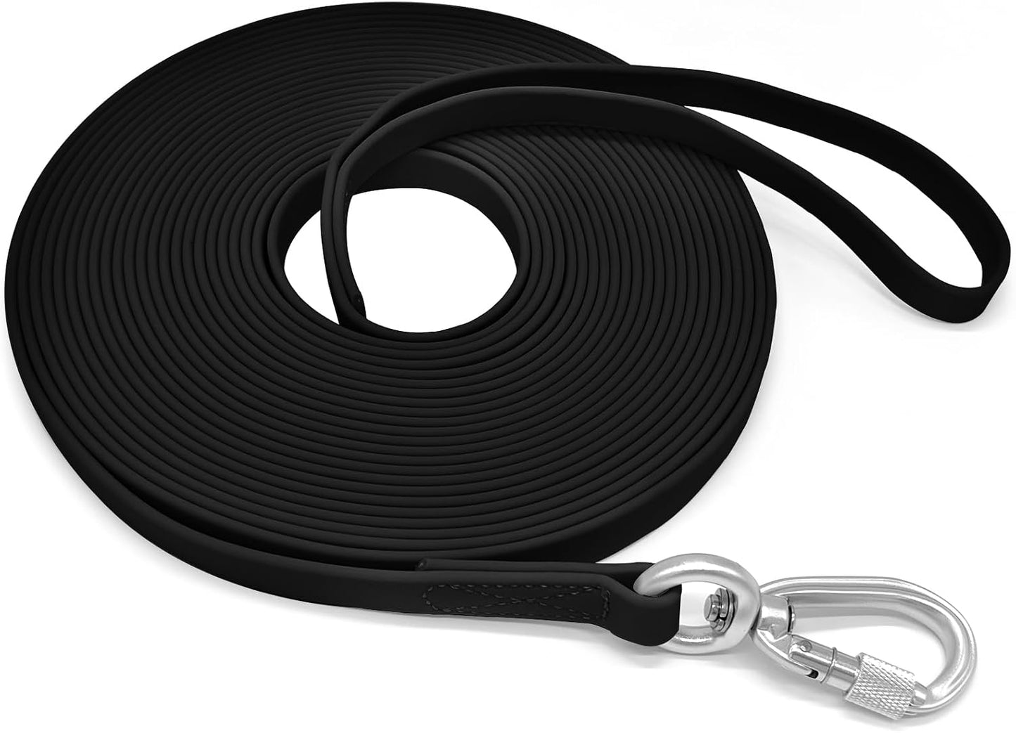 ZALER Long Dog Leash Waterproof Training Leashes 50ft 30ft 20ft 15ft 10ft 6ft, Odor Proof Recall Long Line Lead with Aviation Aluminum Carabiner Clip for Small, Medium, Large Dogs(20FT, Forest Green) - Image 13