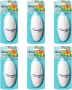 Parakeet interacting with natural cuttlefish bone supplement