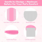 Detailed view of Kerros tear stain remover comb for cats