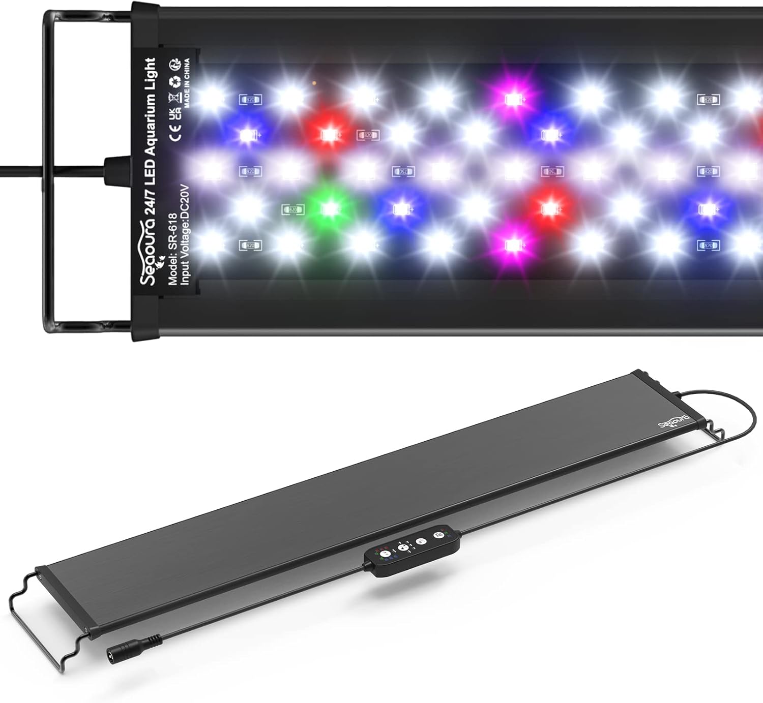 Comparison of color modes on Seaoura aquarium LED