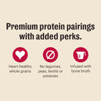 Nutritional information panel on The Honest Kitchen packaging