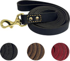 Leather Dog Leash 6 ft x 1/2 inch Heavy Duty Genuine Leather Dog Training Leash Soft and Strong Leather Leash for Small and Medium Dogs Brown - Image 11