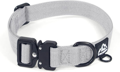Dog Collar for Large Dogs - Adjustable, Chew Proof Nylon Collar with Metal Quick Release Buckle and D-Ring for Dog Tags (Dark Green, L) - Image 11