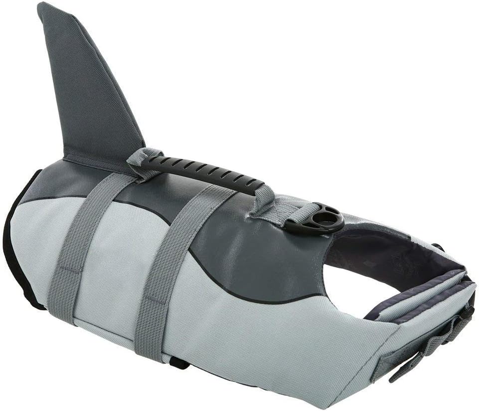 Queenmore Dog Life Jacket Ripstop Dog Shark Safety Vest Adjustable Preserver with High Buoyancy and Durable Rescue Handle for Small,Medium,Large Dogs, Blue Camouflage Large - Image 11