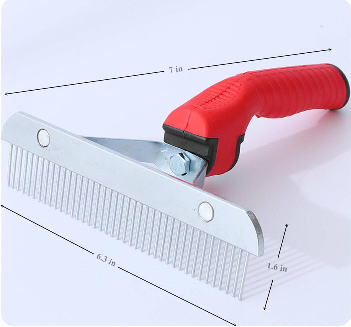 Professional dog grooming rake for Golden Retrievers and Huskies