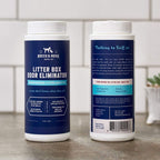 Rocco and Roxie deodorizing granules container showing product details