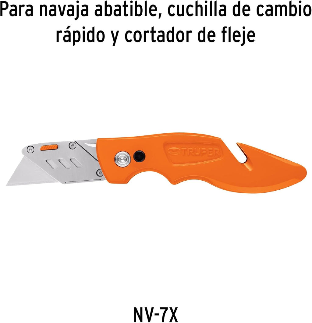 Truper SK2 alloy steel hook blades close up