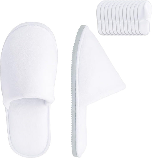 SMDZME disposable crystal velvet guest slippers front view