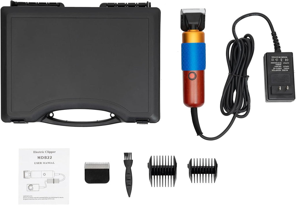 GDAE10 livestock shears demonstrating the ten foot extended reach power cord for open area grooming.