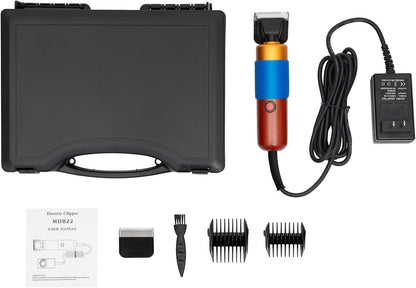 GDAE10 livestock shears demonstrating the ten foot extended reach power cord for open area grooming.