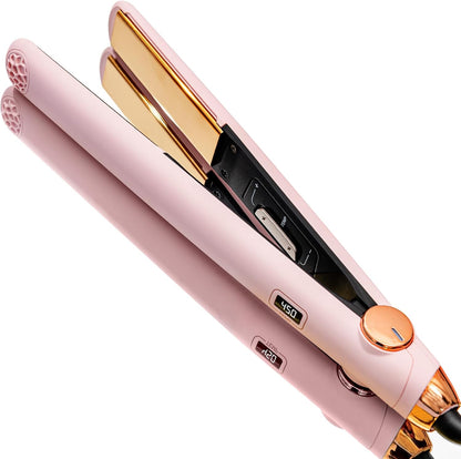 Tymo Sway 2-in-1 titanium hair straightener front view