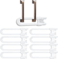 Vmaisi baby sliding cabinet locks 8 pack front view