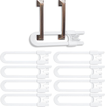 Vmaisi baby sliding cabinet locks 8 pack front view