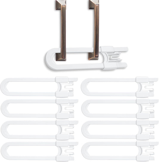 Vmaisi baby sliding cabinet locks 8 pack front view