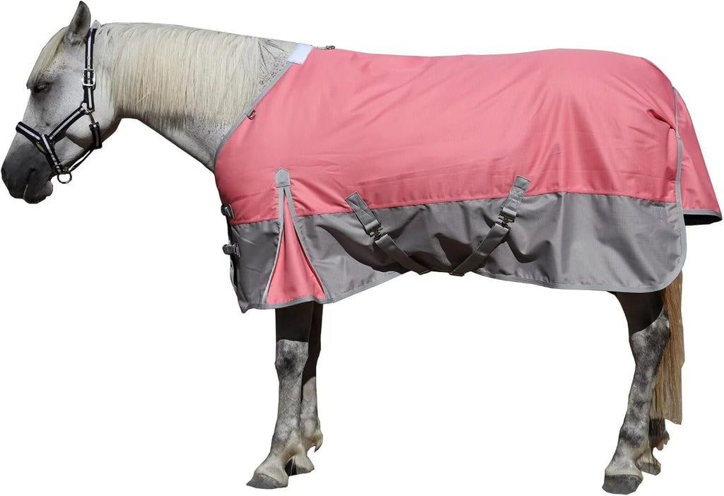 LEAFOREST 1200D Turnout Horse Winter Blanket Waterproof Breathable Snow Proof Heavy Blankets 200g Fill Sheet in The Barn, Stable, Stall, Pasture, Paddock Black Red 69 inches - Image 10