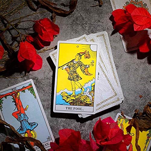 Linen finish texture of Dionysus tarot cards showing quality