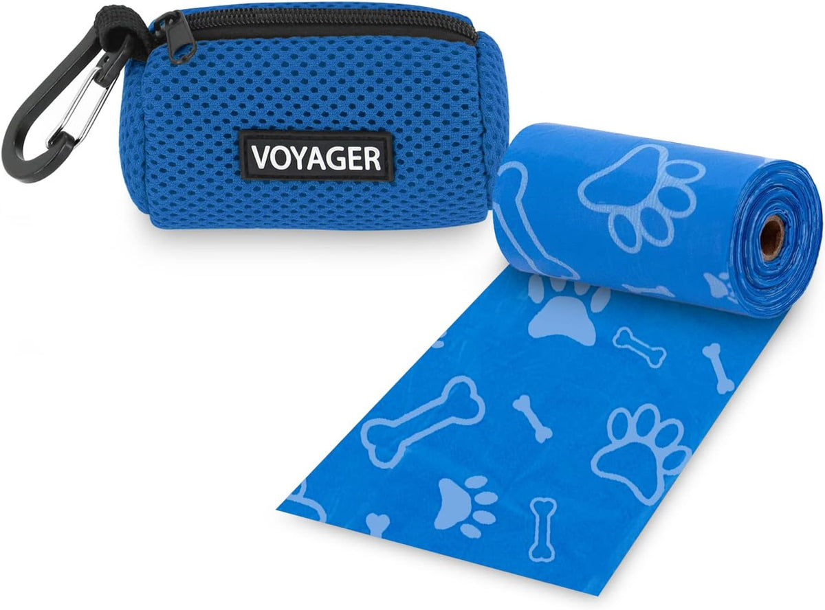 Best Pet Supplies reusable pet bag dispenser with thirty included scented bags.