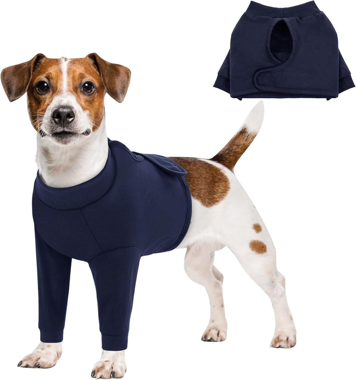 Queenmore Dog Surgery Recovery Sleeve Front Legs, Breathable Dog Recovery Sleeve, Elbow Protector Pet Cone Alternative After Surgery, Green, M - Image 14