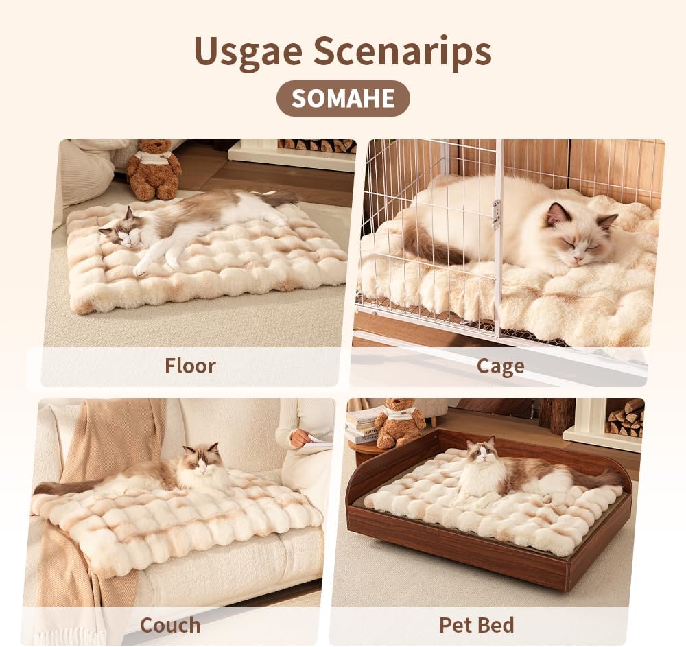 SOMAHE therapeutic pet mat layout showcasing double stitched seams