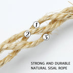 DIY cat scratching post repair using sisal rope