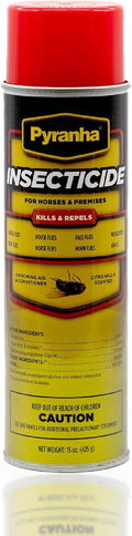 Pyranha insecticide aerosol fly spray front view 15 ounce