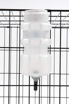 Heavy duty forty four ounce pet crate water bottle in assorted colors.