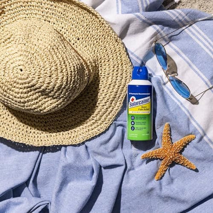 Authentic USA imported Solarcaine aloe spray for minor skin irritations.