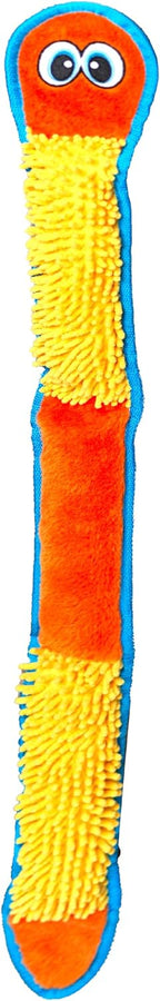 Heavy duty double stitched pet plush snake for fetching games