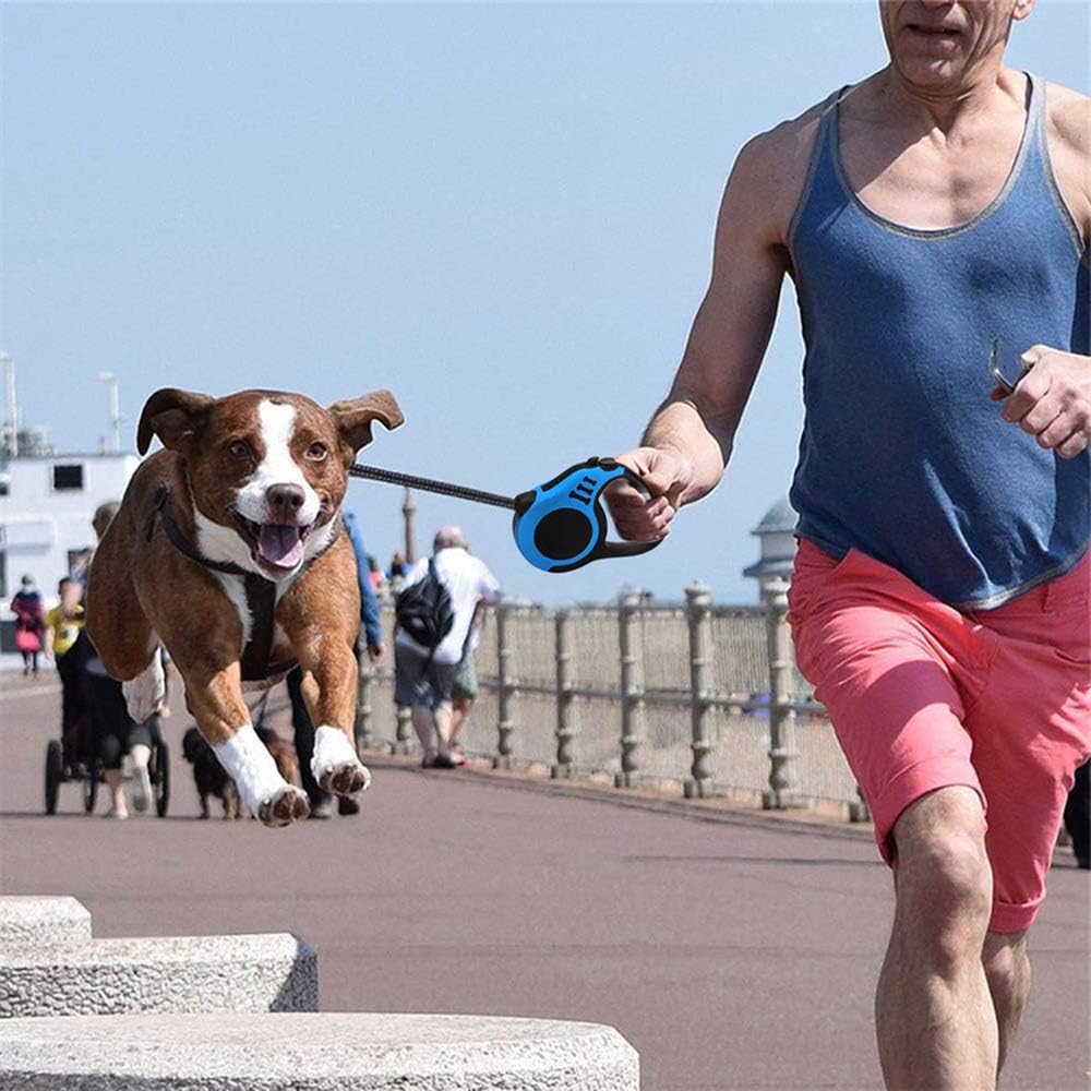 Gbivbe retractable dog leash nylon tape and chrome snap hook