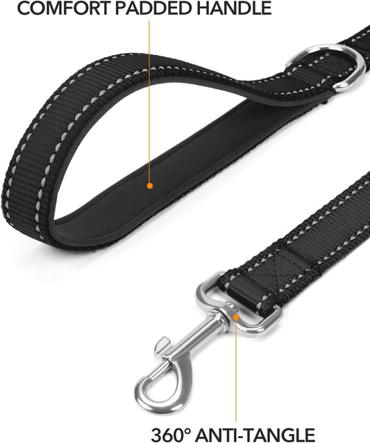 Taglory nylon dog lead close up of soft neoprene padded handle
