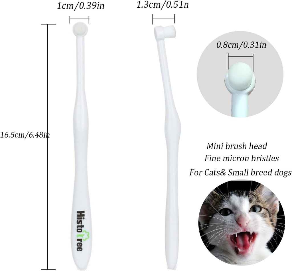 Jgocot micro nano bristle cat toothbrush detail
