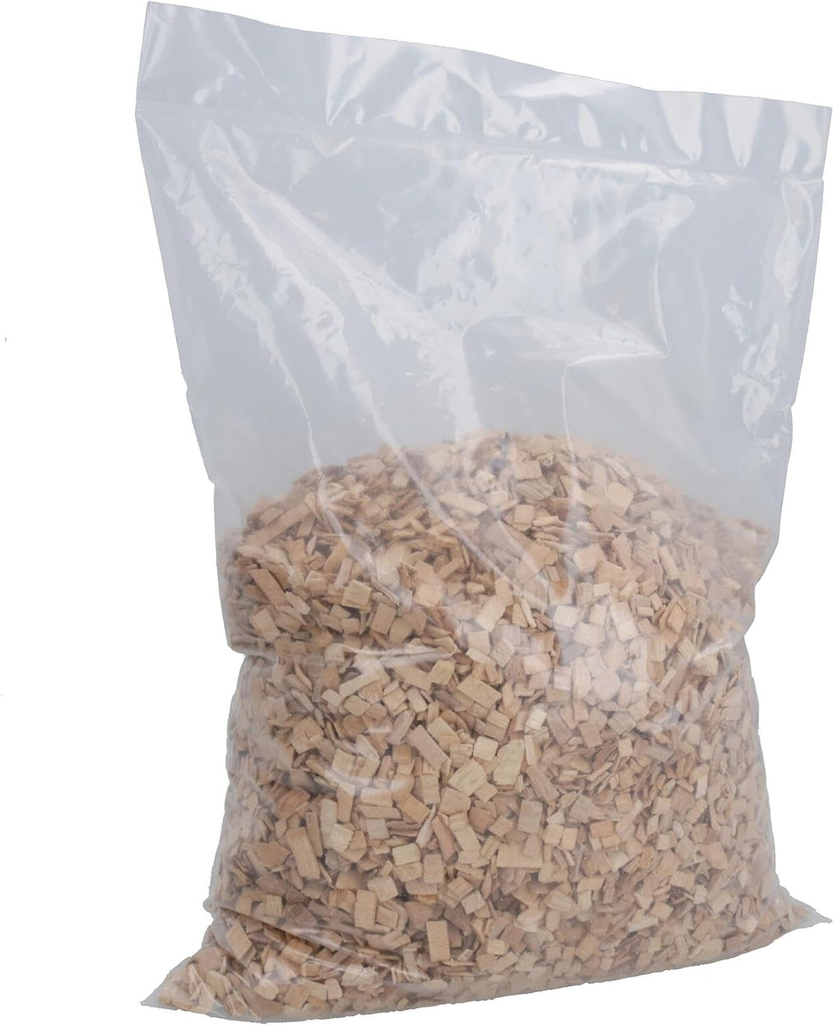 Natural beech wood chips spread in a bird cage tray