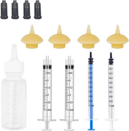 Xuanda professional pet syringes showing one milliliter and three milliliter measurements for precise dosing.
