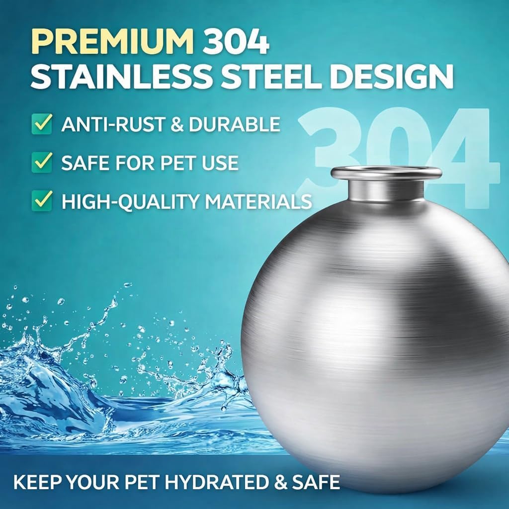Petnf two in one pet travel bottle being used by a small dog outdoors.