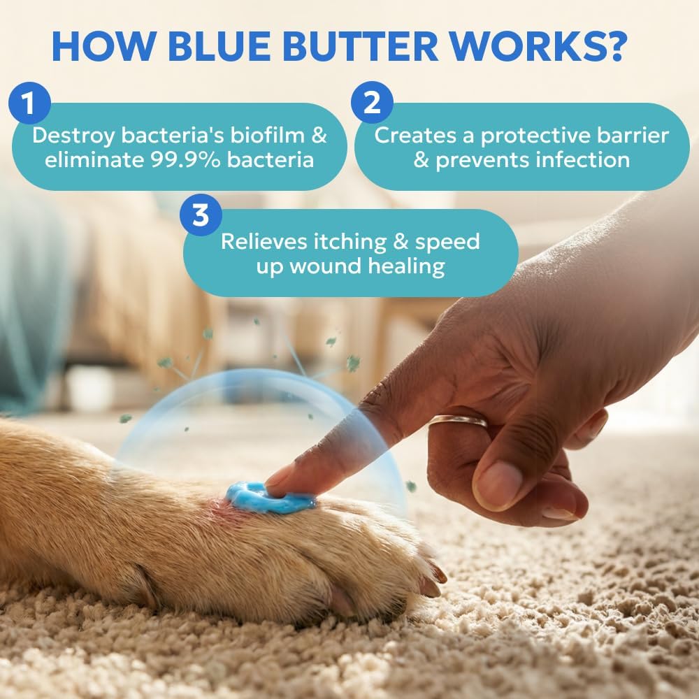 Forticept Blue Butter packaging showing four ounces size variant