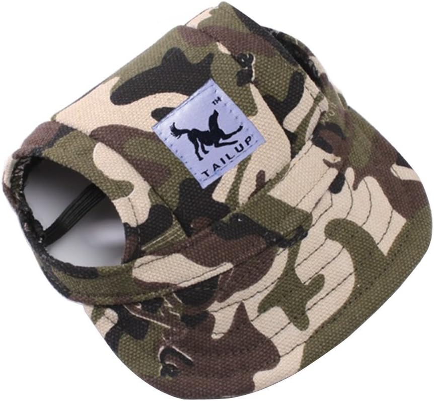 Dog Hat,Dog Sunscreen Hat Baseball Cap Outdoor Sports Hat with Ear Holes Chin Strap Adjustable Hat for Small and Medium Dog Large DogsS,Flower - Image 9
