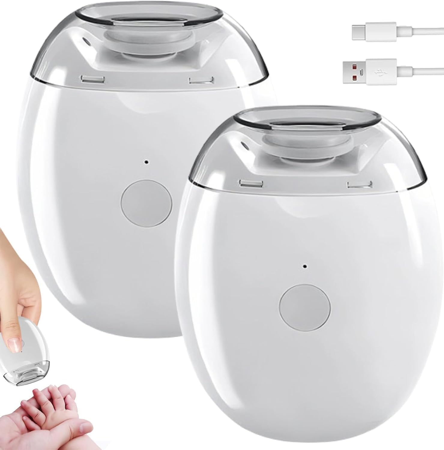 Crazyabbs universal automatic fingernail grinder front view