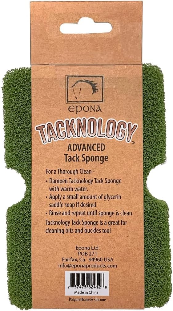 Epona polyurethane silicone horse tack cleaning tool with ergonomic finger grooves