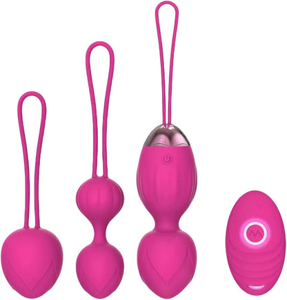 Jieluo Kegel exercise device set with three silicone weights