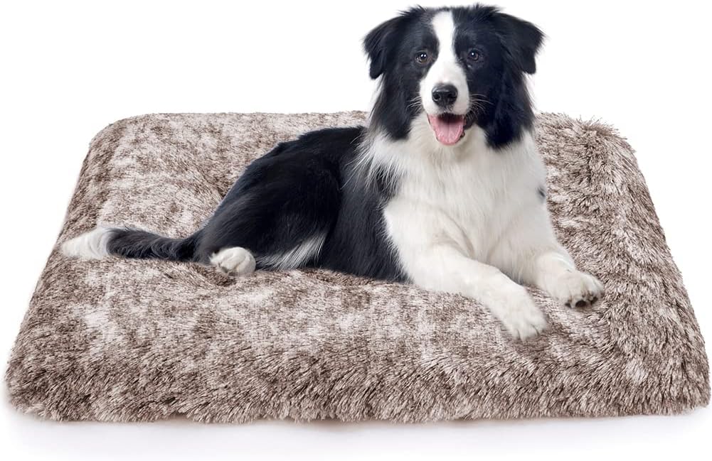 Dog Bed Crate Pad - Soft Fluffy Pet Cushion Mat Anti-Slip Comfy Kennel Pad for Crates - Image 10