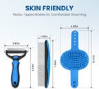 Ergonomic non-slip handle detail on Neyakopaw grooming tools